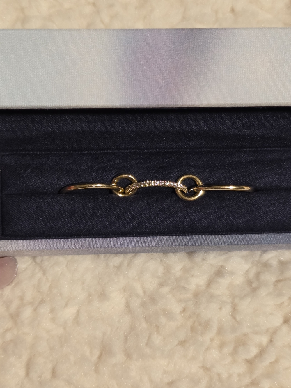 Spinelli Kilcollin Sonny Yellow Gold Pave Link Ring